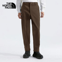 北面 长裤男户外防泼水加绒软壳裤81SI 棕色/1OI