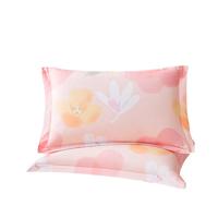 博洋（BEYOND）博洋家纺纯棉枕套印花枕芯套枕头套对枕套向阳花一对装48*74cm 向阳花【40支全棉】