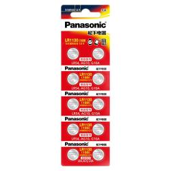 Panasonic LR1130 碱性纽扣电池 1.5V 80mAh 10粒
