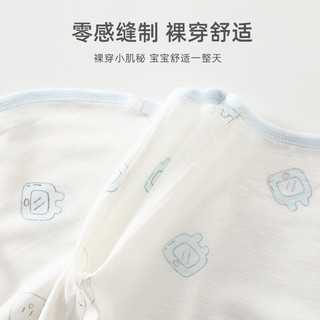 翘脚鸭（Tiptoe Duck） 婴儿衣服夏季薄款新生儿连体衣宝宝内衣贴身睡衣 猫头鹰2件 59cm