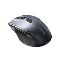 绿联（UGREEN）无线鼠标蓝牙静音人体工学适用华为苹果macbook电脑办公滑鼠 MU006S【USB无线+蓝牙】Type-C充电款