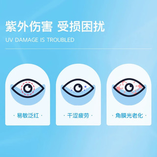 海俪恩海俪恩 透明近视隐形眼镜水凝胶  全视2片装