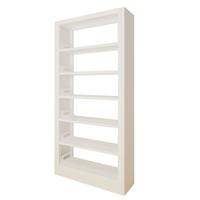豫正 六层落地书架 珍珠白 110*30*200cm