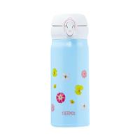 膳魔师（THERMOS）保温杯 400ml  不锈钢 保温保冷杯 儿童水杯 JNL-402 碎花蓝 400mL