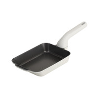 Jeetee吉特有钛陶瓷日式玉子烧煎锅平底锅不粘锅煎牛排煎饼煎蛋锅 超耐磨钛陶瓷玉子烧煎锅+食品级硅胶铲+24cm导热盘