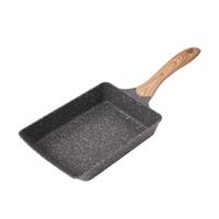 Jeetee吉特玉子烧煎锅早餐锅厚蛋烧不粘平底锅煎饼煎蛋不挑灶具 【加大加厚Pro版】暗岩灰玉子烧