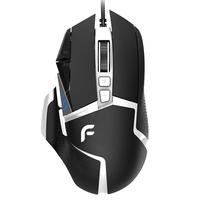 DEARMO 迪摩 F35 熊猫版 有线鼠标 6000DPI RGB 黑白色