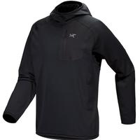 ARC'TERYX始祖鸟 DELTA PULLOVER HOODY 保暖 男子 抓绒衫 BLACK/黑色 S