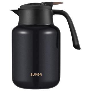 SUPOR 苏泊尔 保温壶316不锈钢大容量焖茶壶家用热水瓶保温水壶泡茶壶闷暖水壶 丹泉蓝-1.6L（带茶仓）