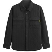 GXG男装  黑色肌理感工装风口袋衬衫外套 GEX10314673 黑色 M