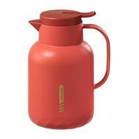 Jeko&Jeko保温壶大容量热水瓶玻璃内胆茶瓶保温暖水壶办公桌客厅餐厅暖水瓶 【喜喜红】1.3L