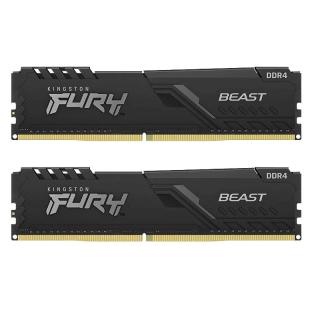 金士顿 FURY 32GB(16G×2)套装 DDR4 3200 C16 台式机内存条 Beast野兽系列 骇客神条