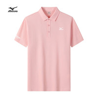 美津浓 Mizuno户外短袖t恤POLO衫夏季透气半袖男女舒适百搭体恤 砖红 3XL