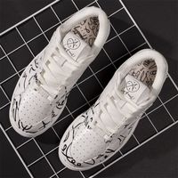 李宁 休闲鞋女鞋韦德x艺术家DFT联名937小白鞋板鞋运动鞋