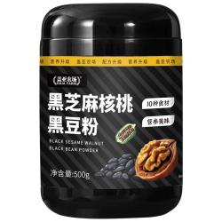 盖亚农场 黑芝麻核桃黑豆粉 500g/罐