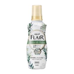 花王 衣物柔顺剂FLAIR衣物护理剂520ml 绿色皂香