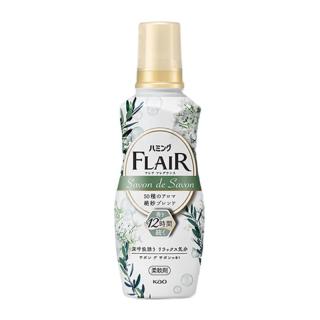 花王 衣物柔顺剂FLAIR衣物护理剂衣物蓬松消臭留香520ml 绿色皂香