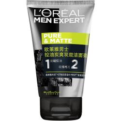 巴黎欧莱雅 男士控油炭爽双效洁面膏 100ml