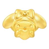 周生生Melody美乐蒂黄金转运珠 足金串珠 mini爱心美乐蒂94280C