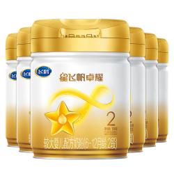 飞鹤 星飞帆卓耀2段A2β酪蛋白奶源奶粉750g*6罐5HMOs