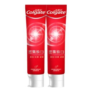 高露洁 密集焕白美白牙膏含氟120g*2