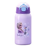 迪士尼（Disney）儿童保温杯双盖喝水杯子吸管316不锈钢直饮杯女大容量便携HM3481F 冰雪奇缘600ml