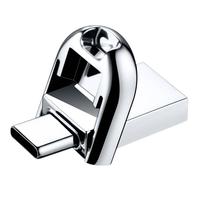 aigo 爱国者 悦色系列 U358 USB 3.1 U盘 银色 64GB USB-A/Type-C双口