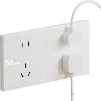 罗格朗（LEGRAND）开关插座面板 简悦系列陶瓷白色 86型墙壁插座 一开单控开关