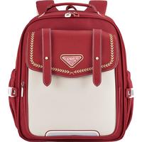 卡拉羊（KALA·Y）【儿童节】书包小6维减负防下坠云朵书包轻便儿童书包 波尔多红【光芒四射】 18L【1-3年级】