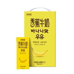 新希望 华西 风味香蕉牛奶 200ml*12盒