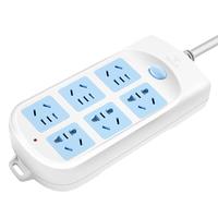 BULL 公牛 GN-603 新国标插排 六位五孔 白色 3m