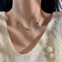 洛梵欣饰珍珠串珠项链配饰不掉色女百搭小众锁骨颈链饰品 手链