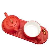 故宫文创 故宫有鲤 茶具套装 3件套