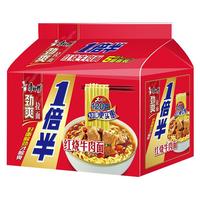 康师傅 劲爽 老坛酸菜牛肉面 5袋