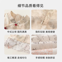 INSbobo女童汉服2025夏季周岁女宝宝礼服儿童夏装宝宝连衣裙