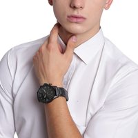 FOSSIL 化石 男士Nate 黑色手链手表