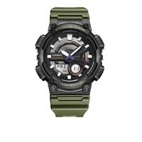 卡西欧(CASIO)男表 石英手表 运动手表 多功能双显电子表 防水夜光表 AEQ-110W-3A夜光指针