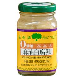 巨树牌 原味麻油白腐乳298g瓶