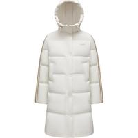 波司登（BOSIDENG）谷爱凌同款90绒羽绒服男女同款连帽长款冬季保暖外套 绯草米752A L 170/92A 【卡码拍小】