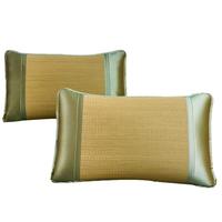 席师傅凉席草席枕头套48x74cm枕套单个夏凉蔺草套子