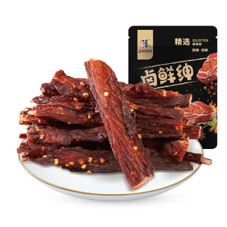 华味亨 肉类+果脯+瓜子任选 40g风干鸡肉条（香辣味）