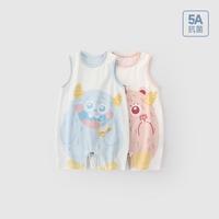 【5A抗菌】宝宝背心连体衣新生儿衣服夏季薄款超萌可爱外出哈衣