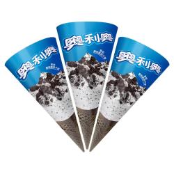 奥利奥 香草味甜筒冰淇淋 67g*3支