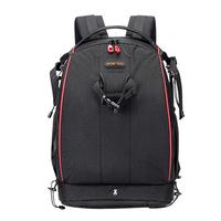 蒂森特（dste） 两机多镜 单反微单相机包 多功能大容量摄像双肩包 专业版摄影单反防水包 旅游户外男女背包 大号-两机三镜直装稳定器/送38*28cm内胆包