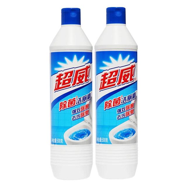超威 SUPERB 洁厕剂洁厕净灵马桶除菌洁厕精厕所家用卫生间清香除垢去黄清洁剂 除菌洁厕液500g*2瓶+泡腾片*2