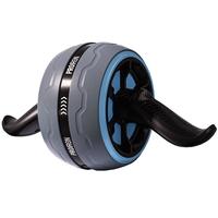  PROIRON 健腹轮 自动回弹防滑巨轮锻炼腹肌轮收腹滚轮器-灰蓝色 孔雀蓝【自动回弹，静音防滑】