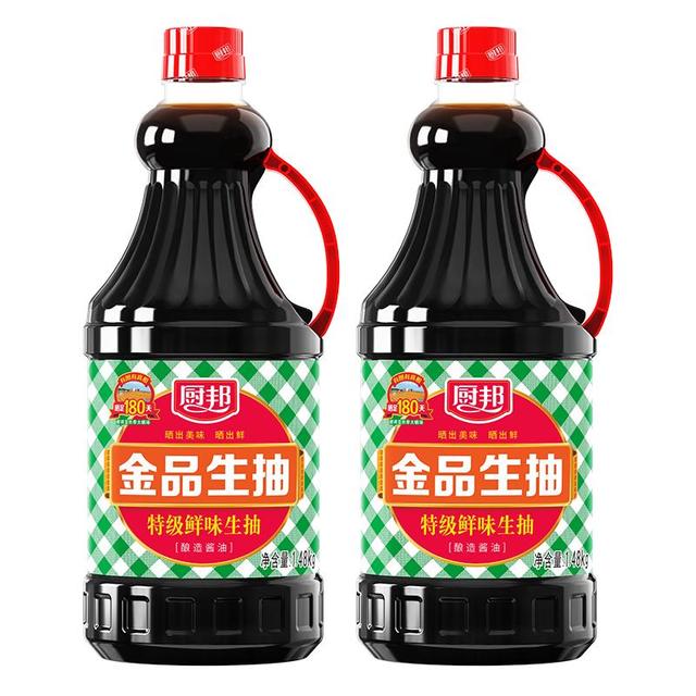 厨邦 金品生抽1.48kg，特级酿造酱油蒸鱼调味品凉拌调料蘸料