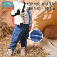 ibaby/英伦宝贝31儿童裤子男童女童裤子秋冬加绒裤儿童针织灯笼裤休闲