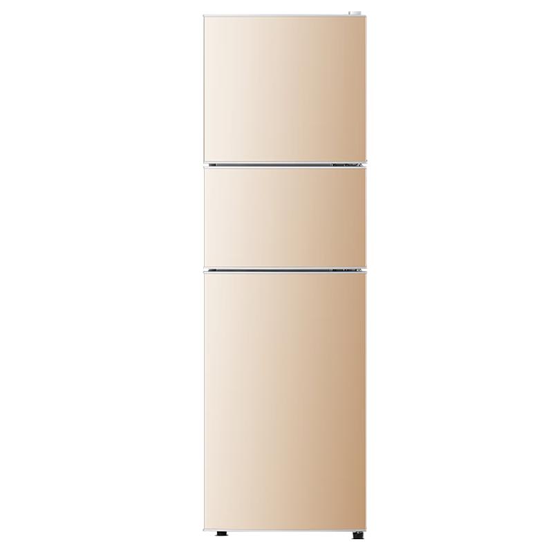 先科 158S248 三门冰箱 158L 金色