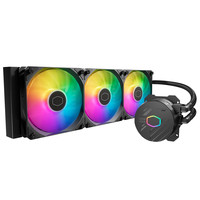 酷冷至尊 冰神B360RGB 支持12代U CPU一体式360水冷散热器 ARGB